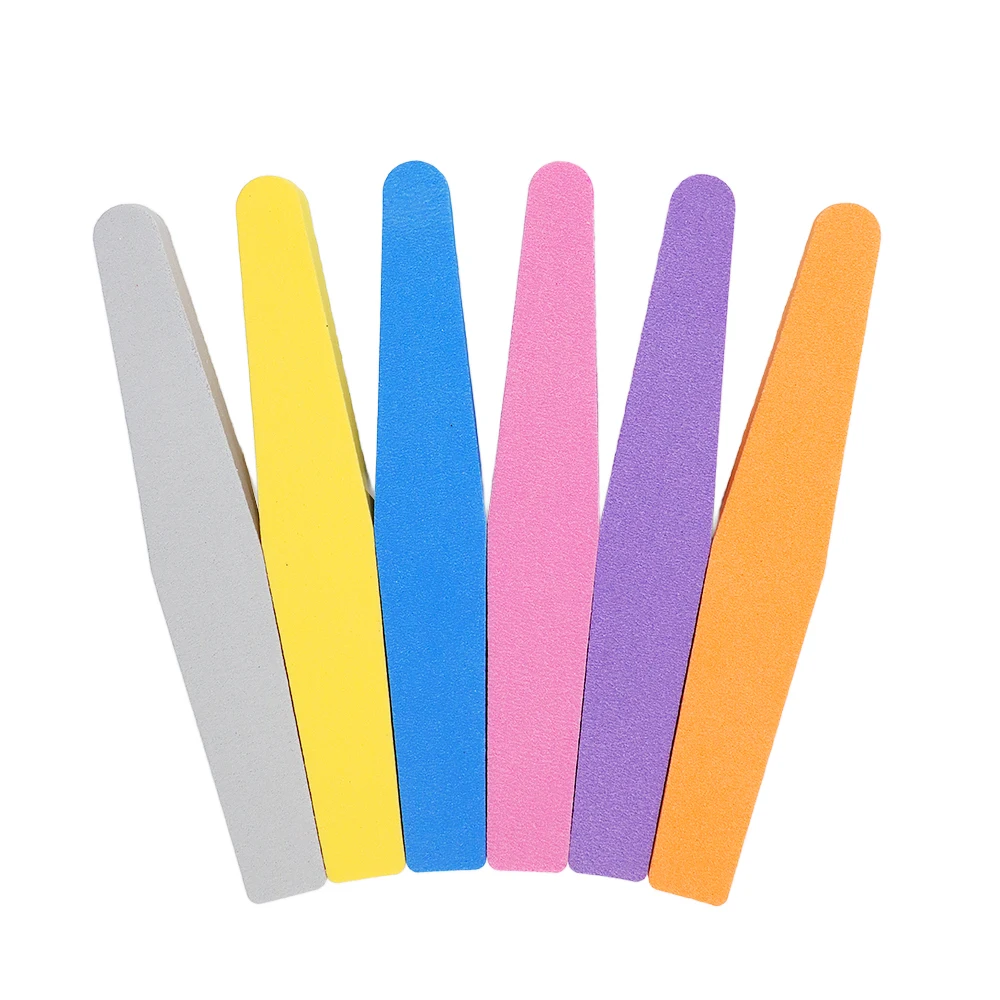 5pcs Professional Sponge Nail for Files Rhombus Style Nail Art Sanding Buffing Manicure Tools Polish Buffer Removal Emery Tools