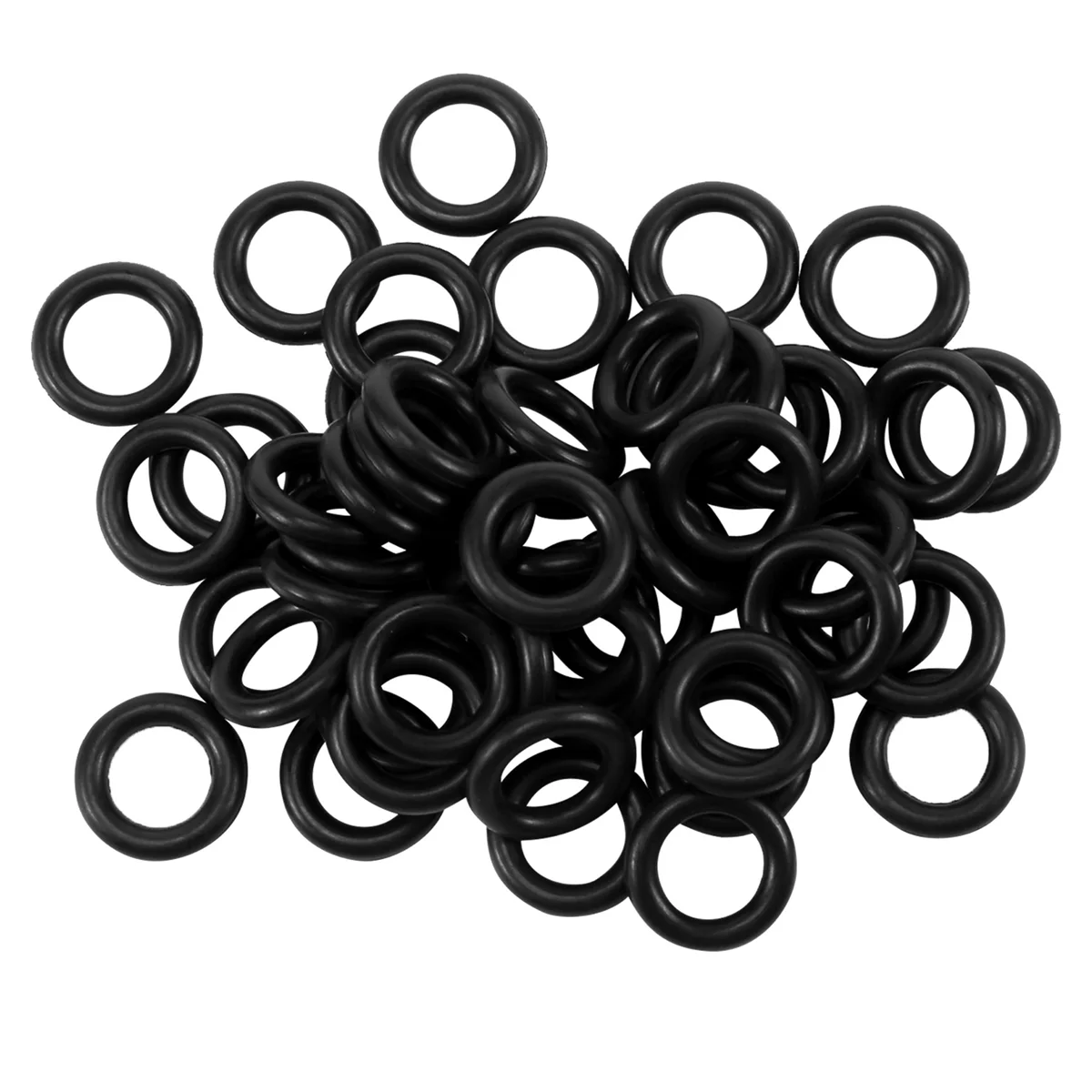 50 buah karet nitril hitam, segel cincin O 12 mm x 2,5mm x 7 mm