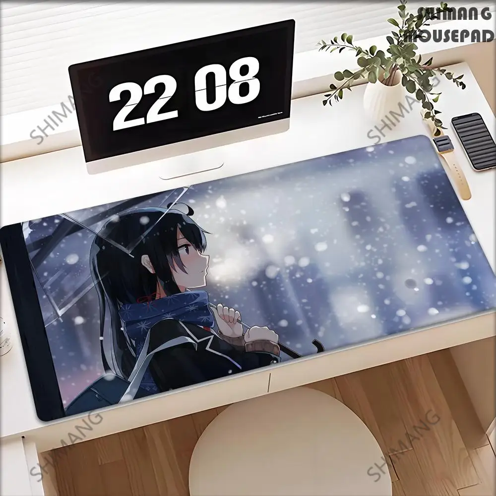 

Yukinoshita Yukino Mouse Pad XXL Gaming Accessories Office Gamer Keyboard school uniform Desk Mat Non-Slip Laptop Large Mousepad
