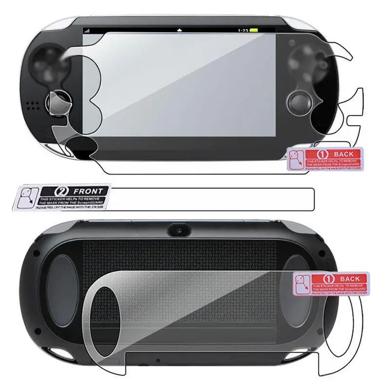 HD Screen Protector Film ForPS Vita Game Player Protection Pad Front Back Film Improve Readability For Psvita Psv1000 Accessory