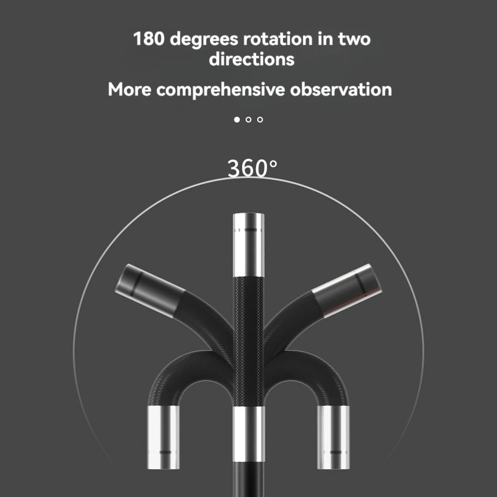 【New User Coupon】360 Degree Rotation Endoscope Inspection Camera 6.4mm Borescope Camera for Automotive Car IOS Android