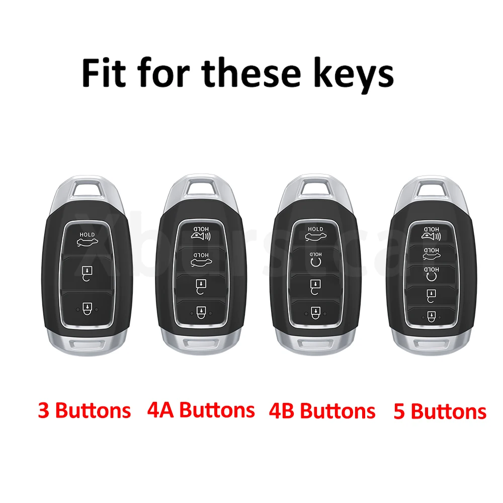 Siler Edge TPU for Hyundai Azera Grandeur Ig Accent i30 Ix35 KONA Encino Solaris Santa Fe Palisade Car Key Case Protective Cover