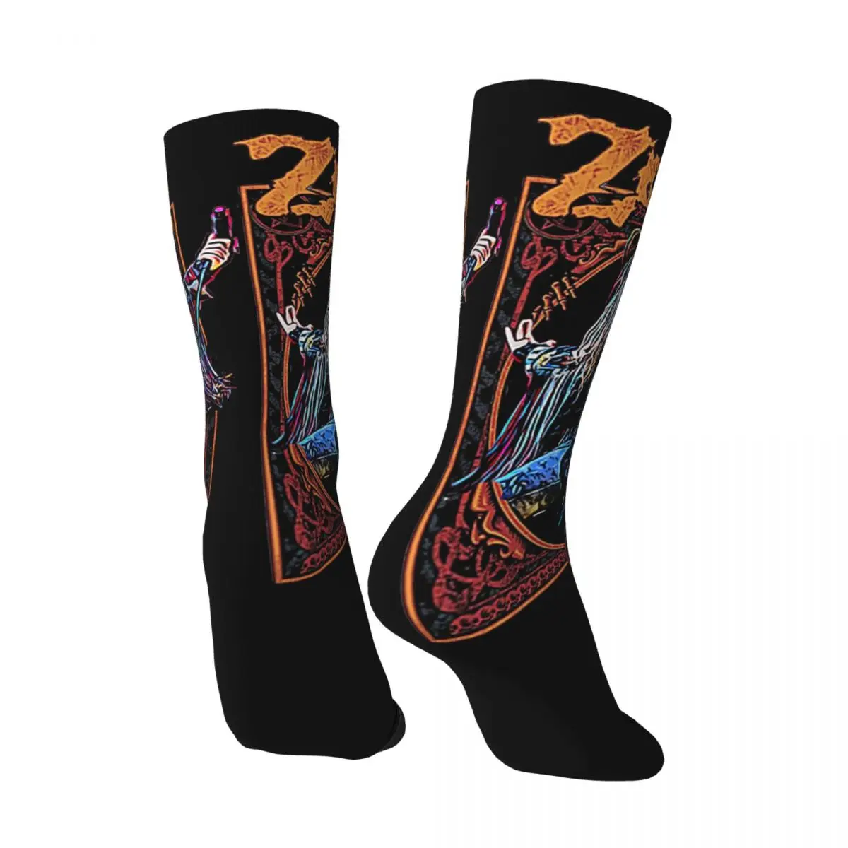 Vintage Rob Zombie Men's Compression Socks Unisex House Of 1000 Corpses Horror Movie Street Style Seamless Printed Crew Sock