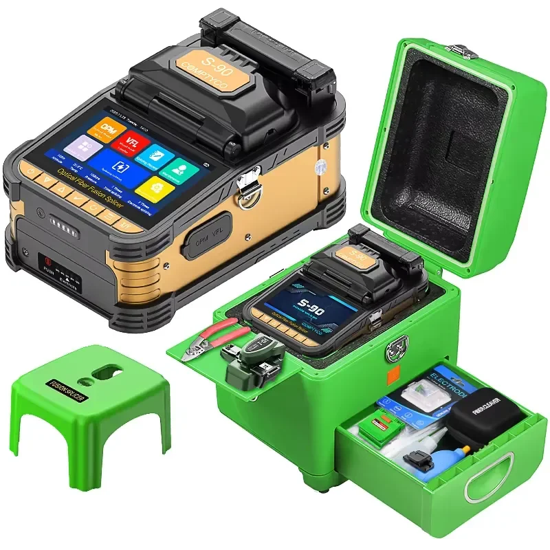 COMPTYCO S-90 High Performance Splicing Machine Fusion Splicer Machine 6 Motor Fiber Optic Fusion Splicer Fiber Optic