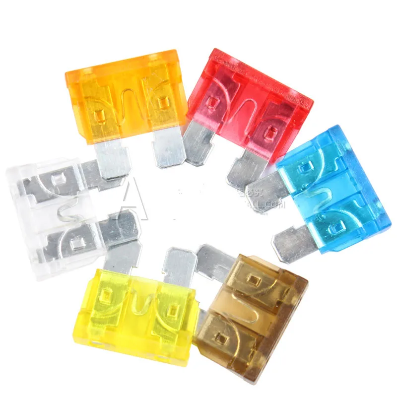 100P Car Fuse1/2/3/4/5/10/15/30A Medium Size Auto fuse, The fuse Insurance insert The insurance of xenon lamp piece Lights Fuse