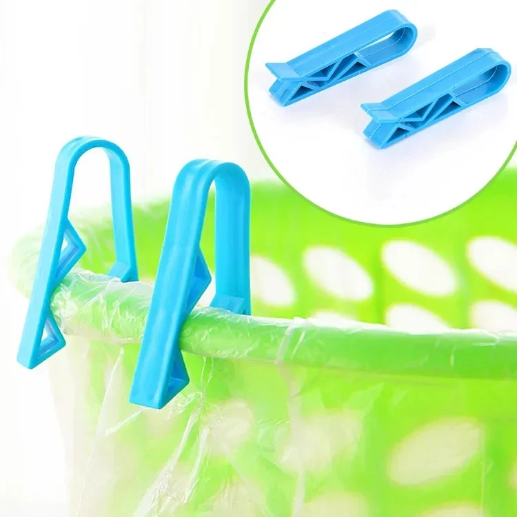 Innovative Mülleimer Klemmen rutschfester Müllbeutelhalter stilvolle Seiten Trennklemmen multifunktionales Werkzeug zum Befestigen von Papierkörben und Versiegeln von Snackbeuteln praktisches Zubehör für Küche Schlafzi – Detail 5