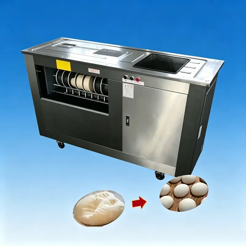 

Commercial Automatic Dough Divider Roller Maker - round Steamed Bun Ball Pasta Bread Cutting Machine for Bakery