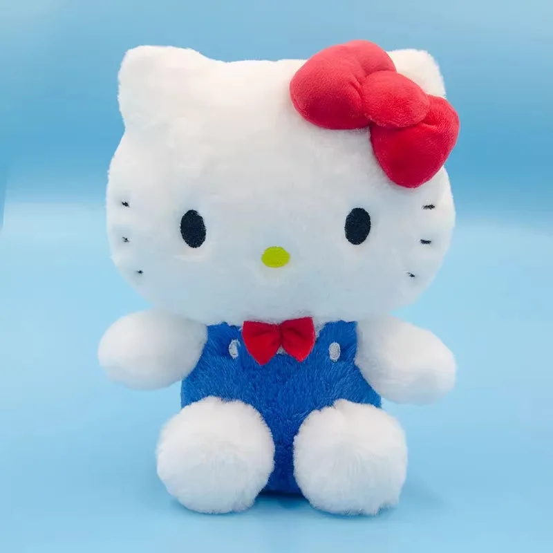 Original Sanrio 50. Jahrestag Hello Kitty Stofftiere Anhänger Plüschtiere Puppe Schlüsselanhänger Anime Schlüsselanhänger Geburtstag Weihnachtsgeschenk