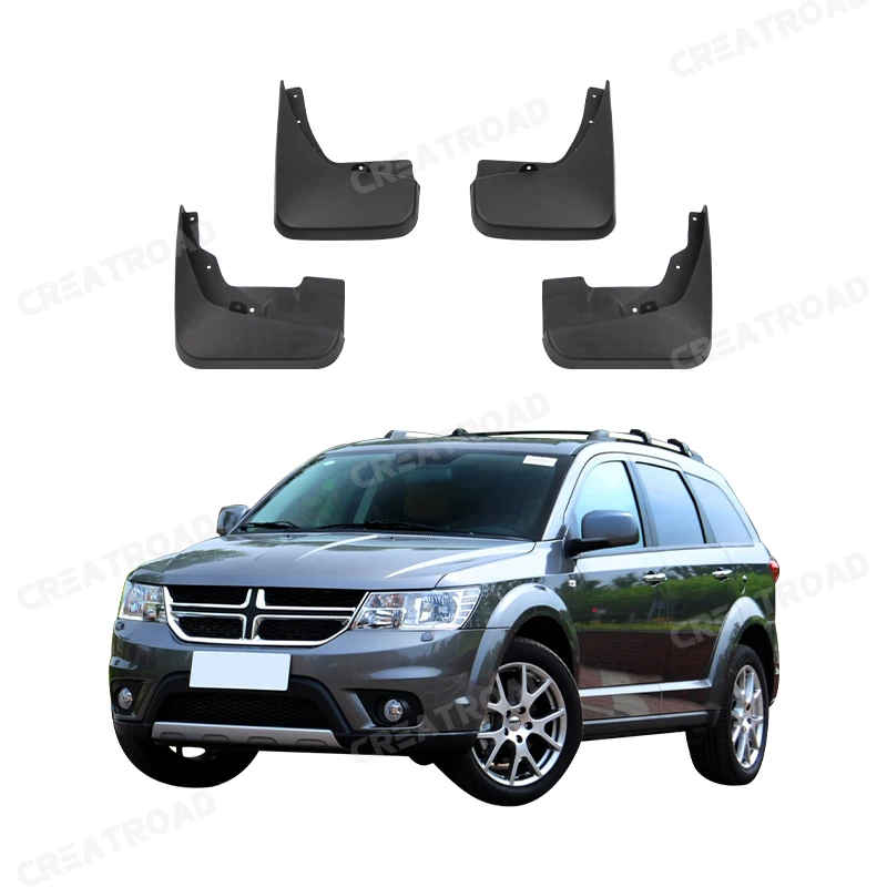 Molded Car Mud Flaps For Dodge Journey Fiat Freemont Mudflaps Splash Guards Mudguards 2009 - 2019