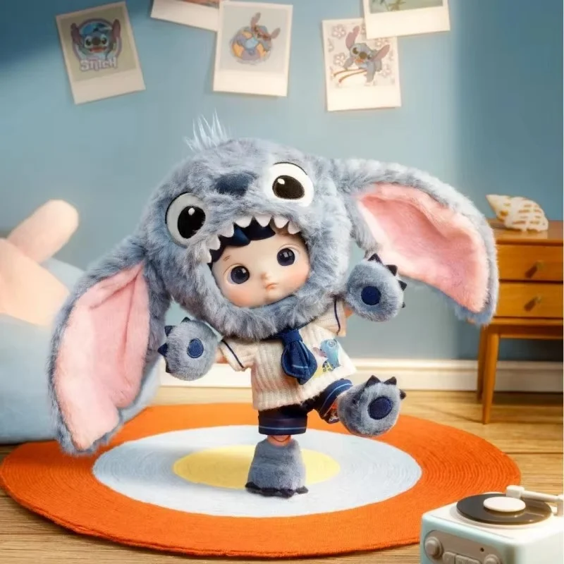 

Original POPMART HACIPUPU Series Stitch 1/8 Joint Movable Action Figure Penguin Anime Doll Captain Bear Model Birthday Gift Toy