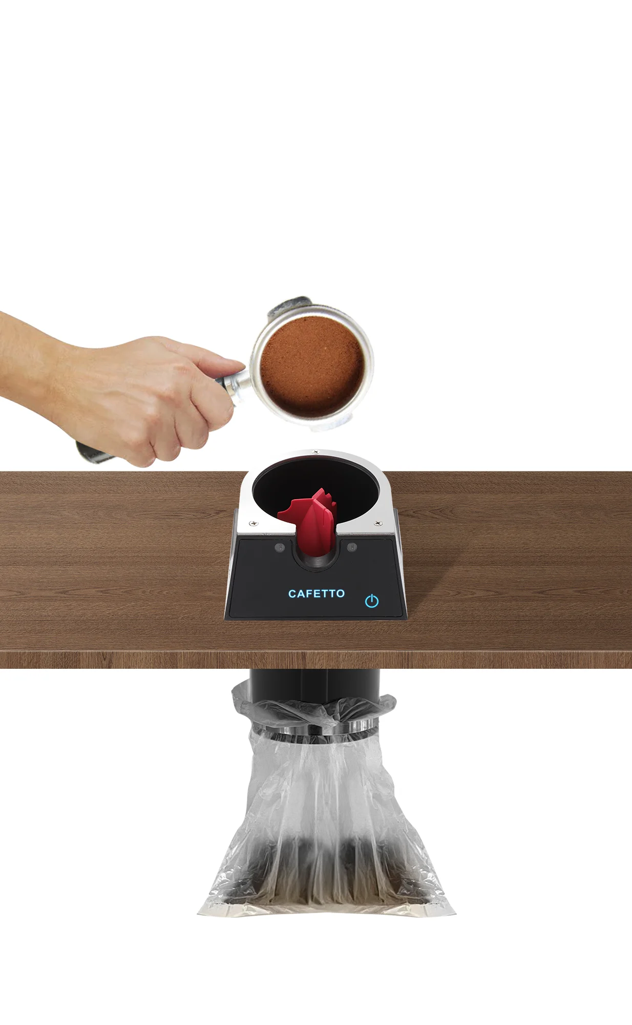 Portafilter café automático limpador, máquina elétrica do pó do café limpador, 58mm, Espresso, comercial, Casa