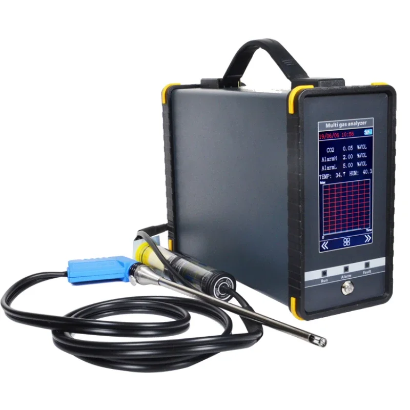 16 in 1 Portable Flue Gas Analyzer,No2 Combustible Argon Ch4 Sf6 Methane Multi Gas Analyzers