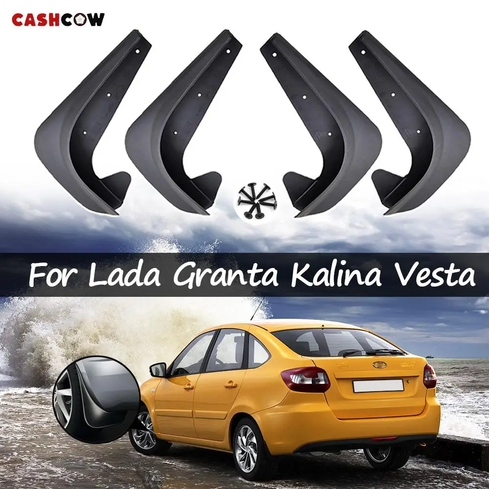 Mudflaps For Lada Granta 2011 -on Kalina 1117 1118 1119 2004 - 2018 Vesta 2015 -on Mud Flaps Splash Guards Mudguards Front Rear