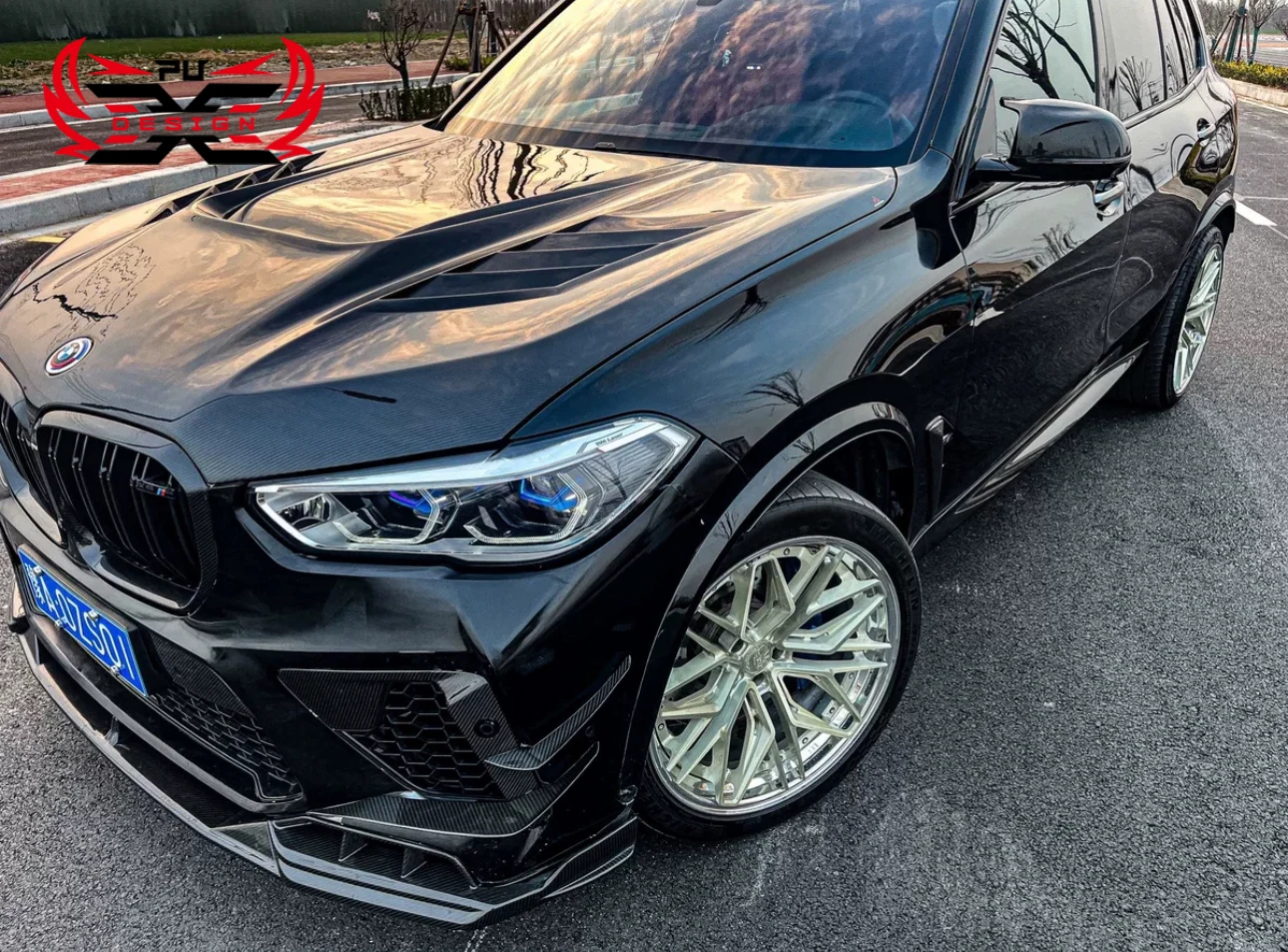 صالح لسيارات BMW X5M F95 X6M F96 X5 G05 X6 G06 AE نمط هود ألياف الكربون هود اكسسوارات السيارات غطاء المحرك الكربون
