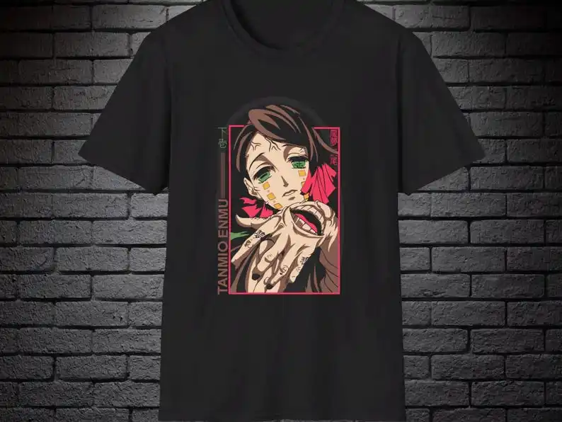 

Tanmo Enmu Demon Slayer Kimetsu no Yaiba Manga Webtoon Kawaii shirt Custom tshirt Gift for friends Gift for her Unisex t-shirt