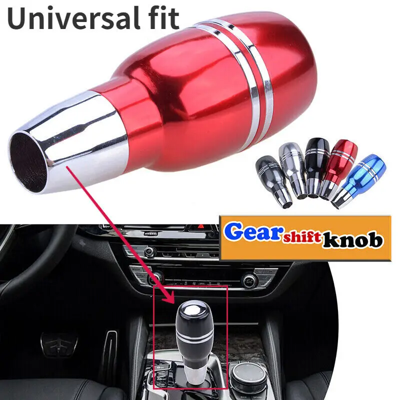 

Universal JDM Aluminum Automatic Auto Car Gear Stick Shift Knob Shifter Lever black/blue/red/silver Interior Parts Accessories