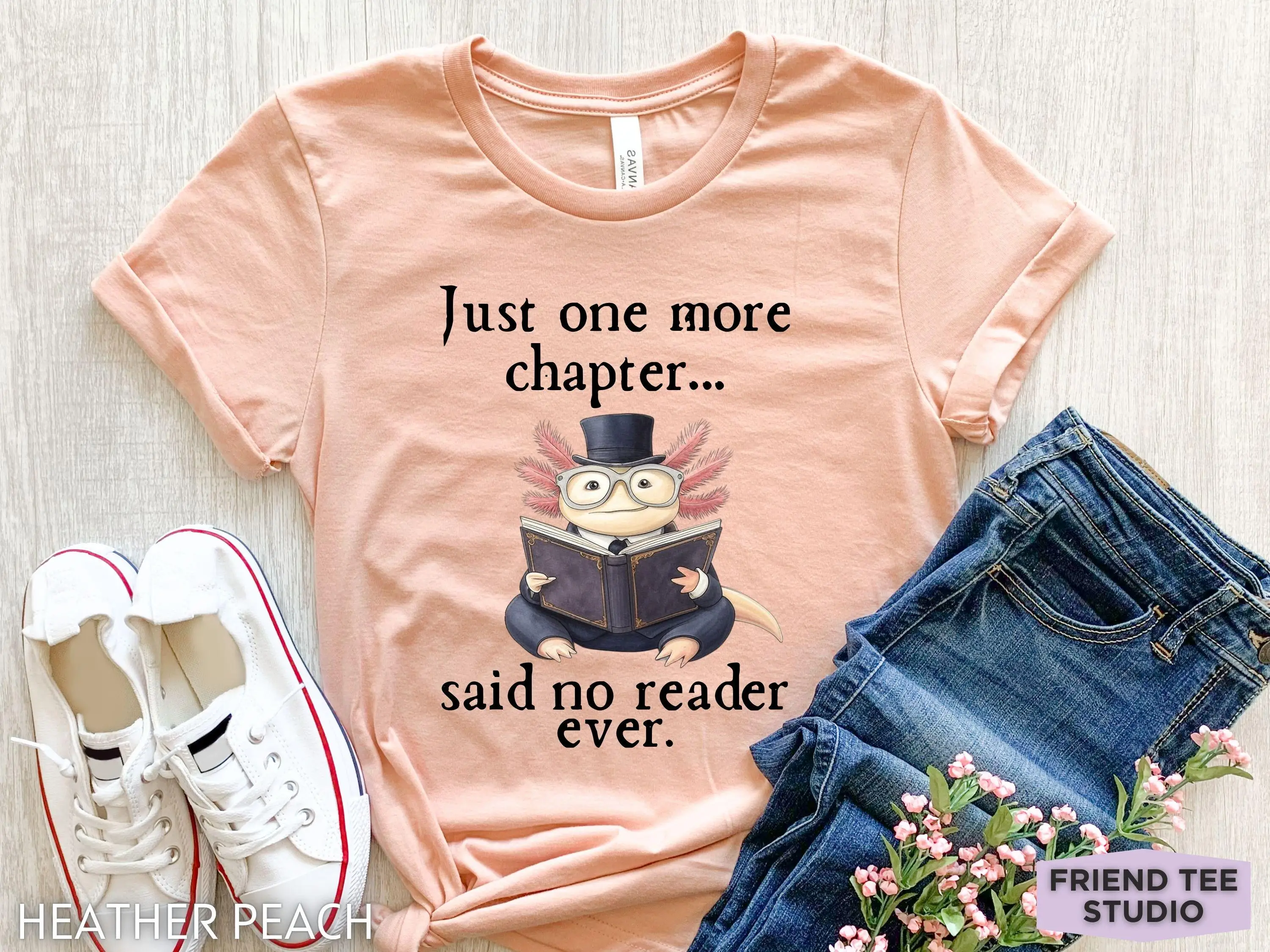 

Book Lover T Shirt Funny Reading Axolotl Librarian Teacher Club for Women