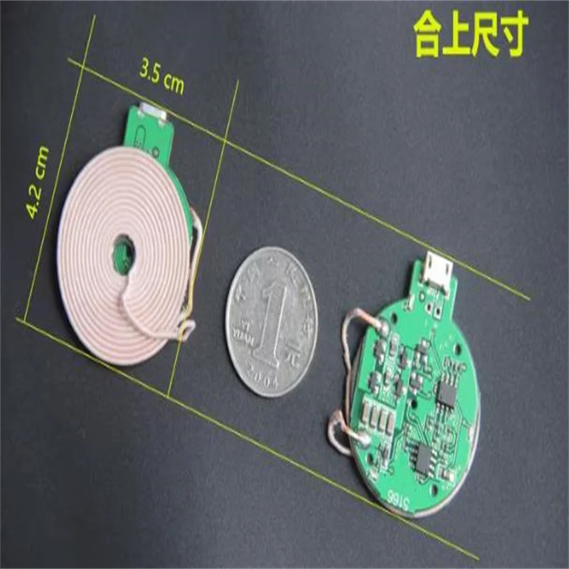 New Mini Wireless Charging Transmitter Module PCBA Coil QI Universal Android Apple Solution