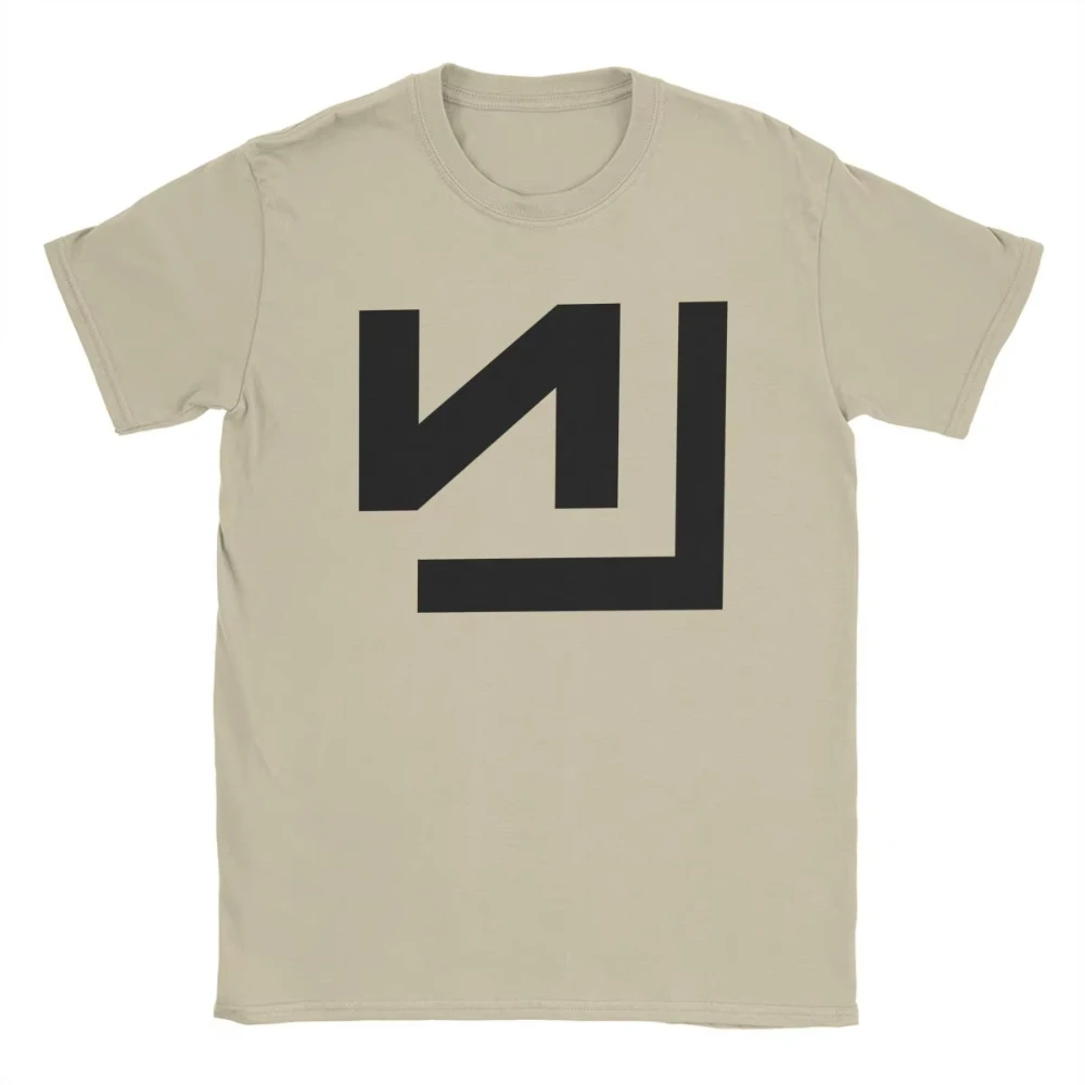 Nove Polegada unhas logotipo algodão t camisa para homens algodão engraçado das mulheres dos homens camisetas crewneck camisetas de manga curta topos ideia de presente
