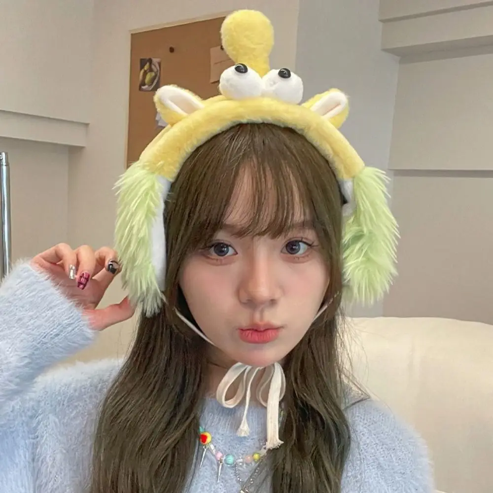 น่ารักเกาหลี Y2k Plush Earmuffs ปรับ Windproof หญิง Fluffy Earflap กลางแจ้งนุ่มฤดูหนาวฝาครอบหูผู้หญิง
