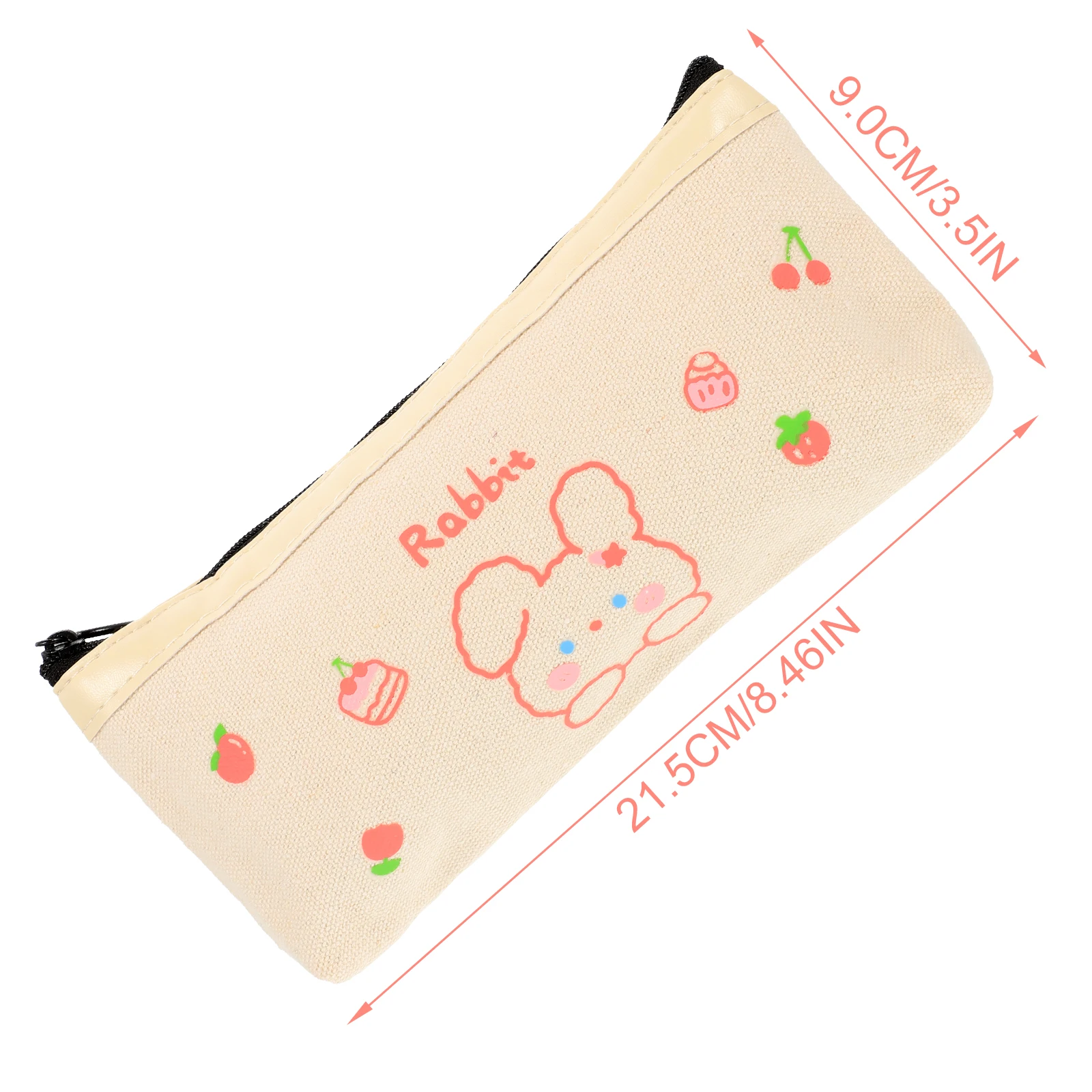 Pencil Case Stationery Organizer Large Capacity Lightweight Portable Zipper Bag Lovely Pattern Kids Practical Storage Pouch