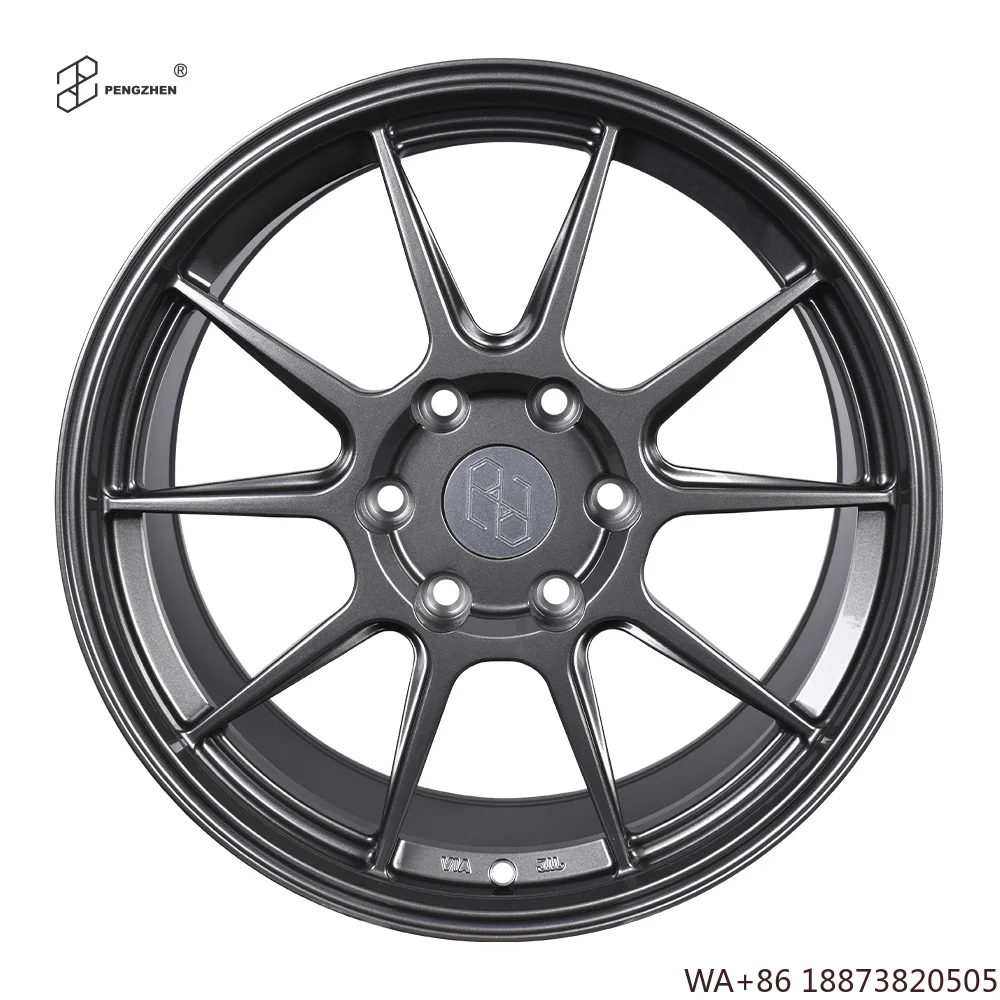 For  Custom Design Rims Gray 17 18 Inch Barrel 10 Spoke 6x130 PCD Alloy Wheels for Toyota Majesty