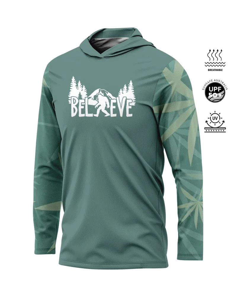 

New Men's Sunscreen Fishing Shirt Summer Outdoor Sports Hiking Camping Breathable Hoodie Travel Long Sleeve Thin Hoodie Sunburn