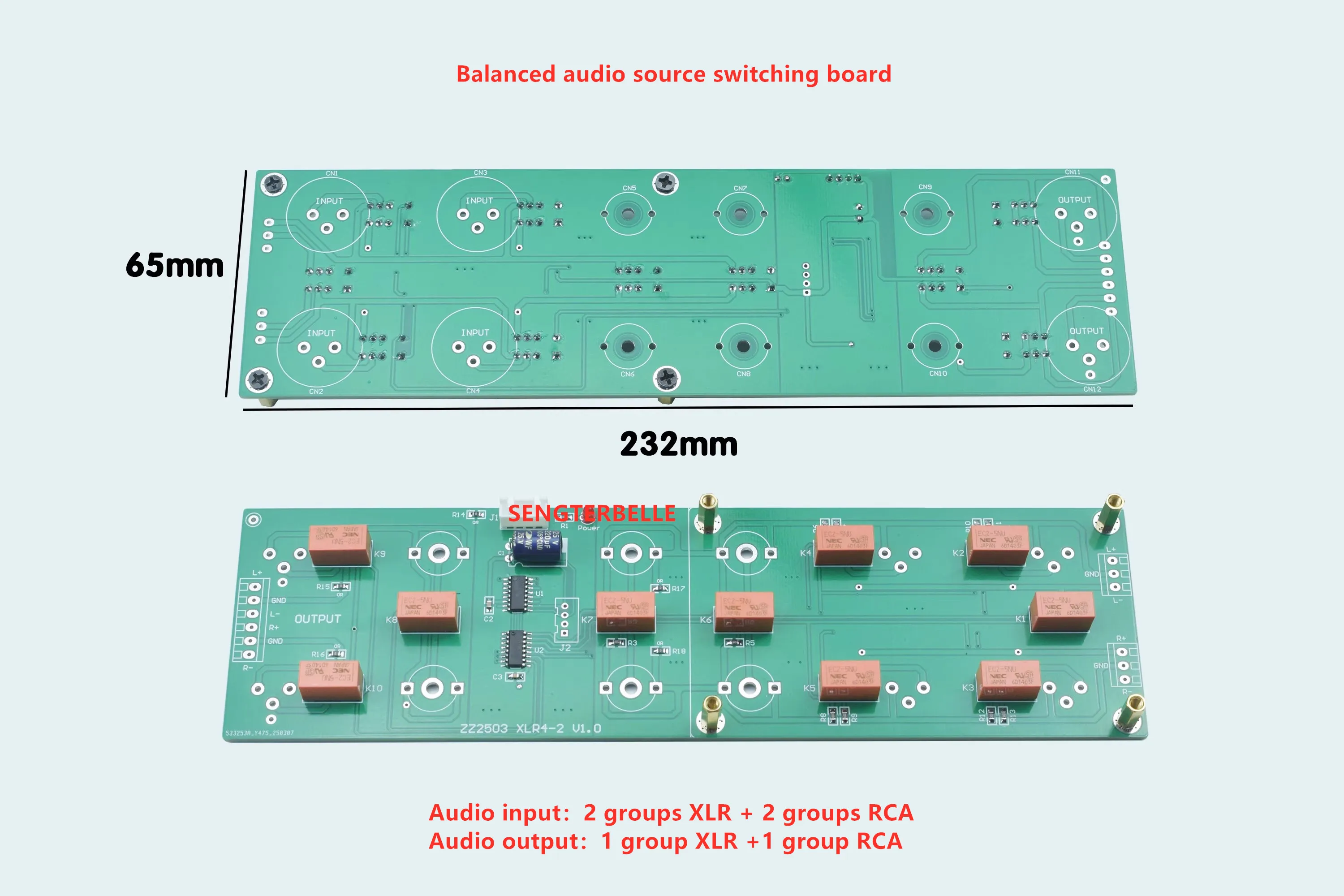 HiFi Remote Volume Control Board Gebalanceerde voorversterker Board Relay Pure Resistor