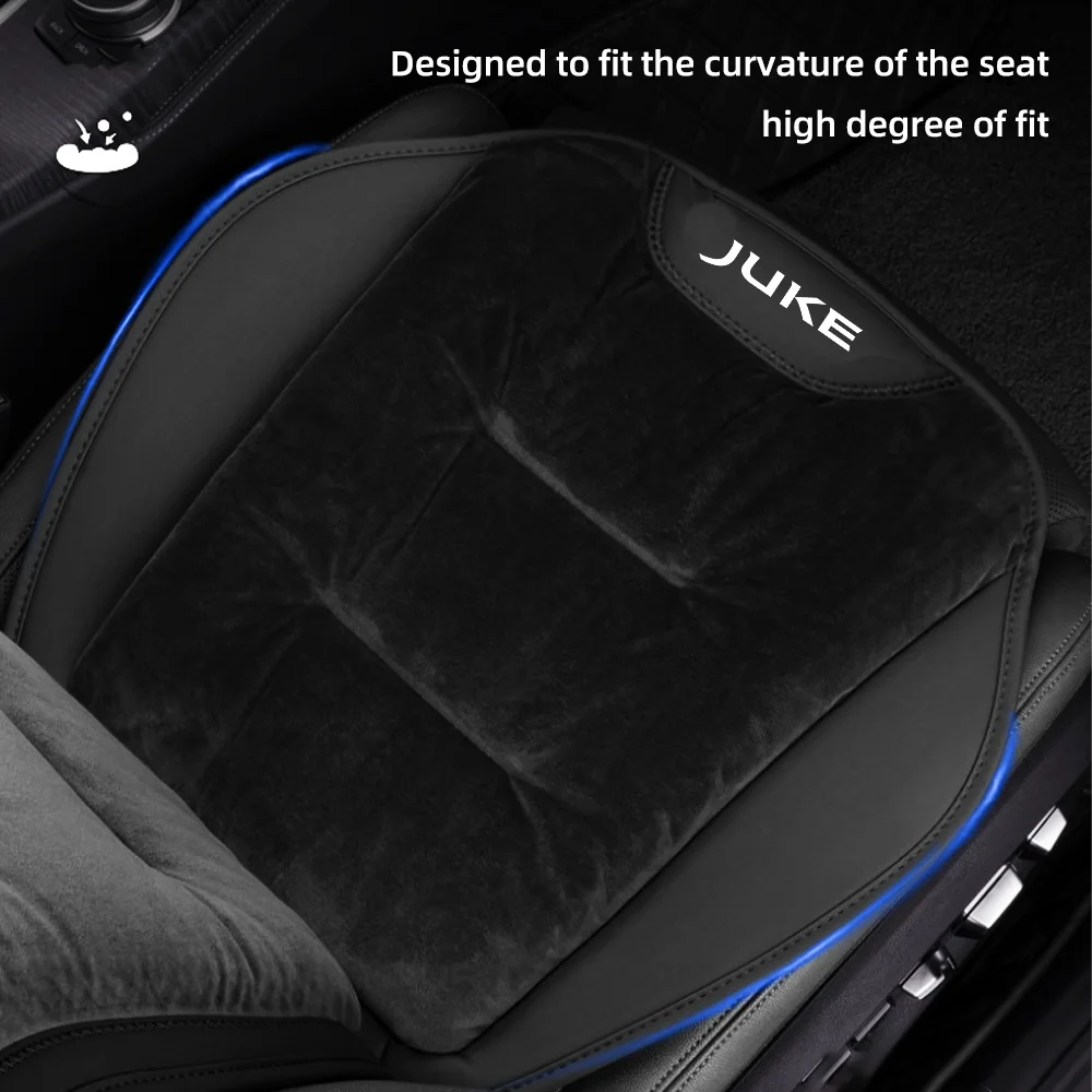 

For Nissan Juke F15 F16 2021 Flannel Car Seat Cover Winter Warm Plush Front/Rear Car Seat Cushion Pad Auto Interior Accessories