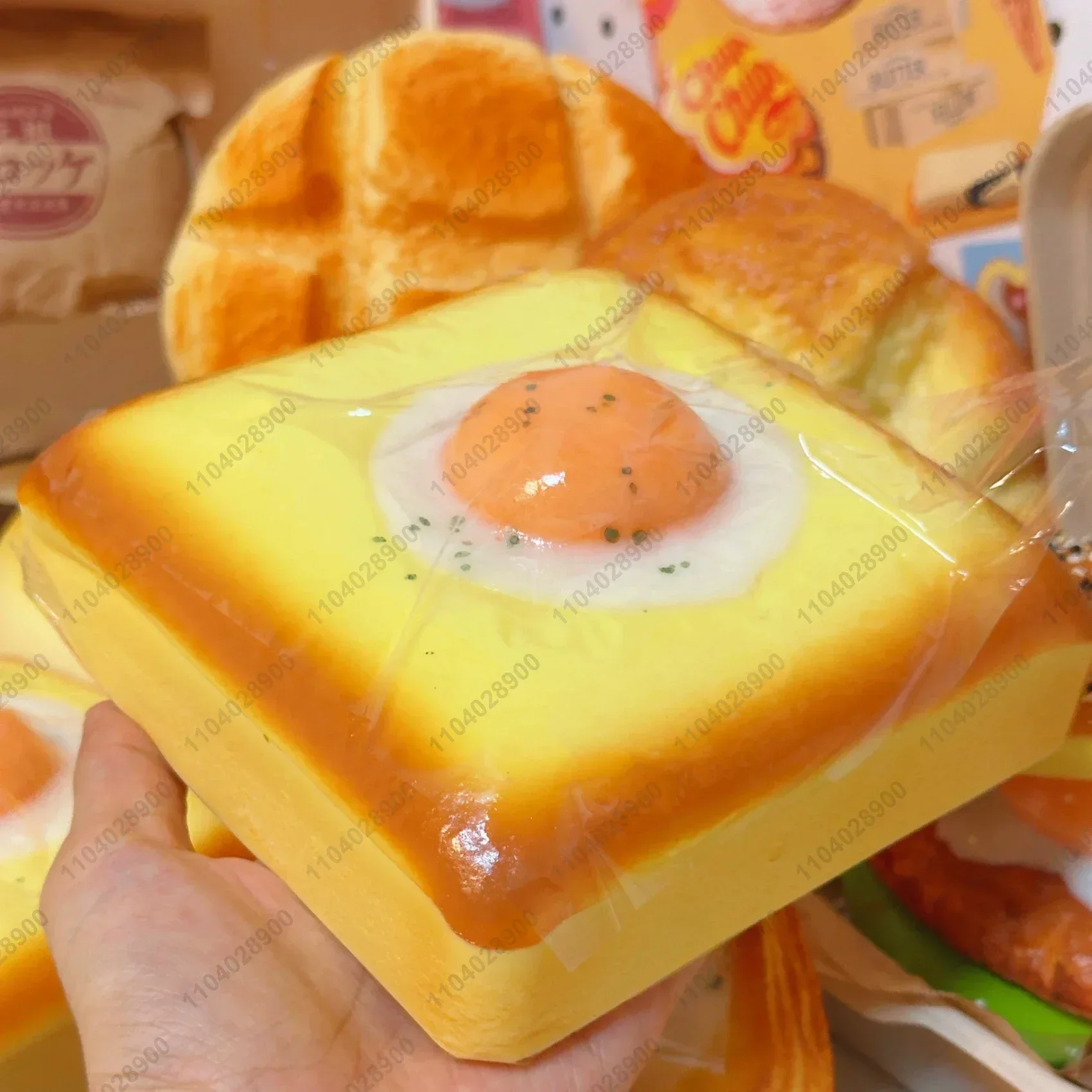 Big Fried Egg Bread Squishy Toys Slow Rising Poached Egg Rebound Squeeze Toy Anti Stress Release Hand Relax Toys