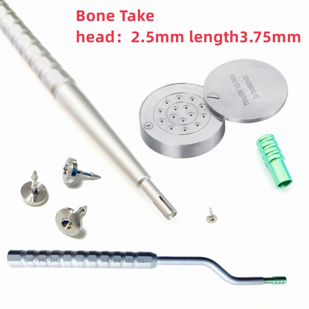 Dental Bone Tack Pins Membrane Fixation Applicator GBR Hole Guide Dispenser