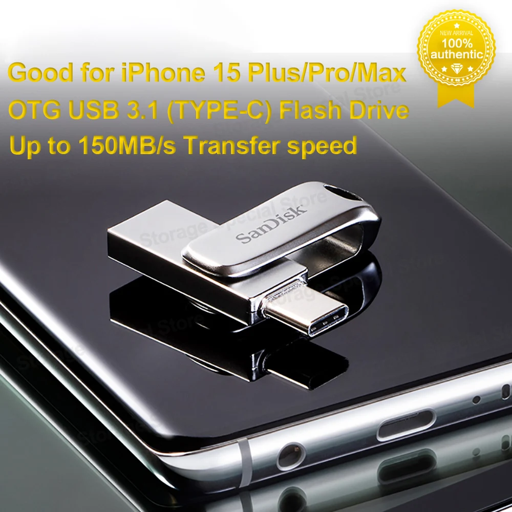 

Pendrive Ultra Dual Drive Luxe 512GB Flash Drive USB3.1 Type-C 256GB Dual Pendrive 128GB 64GB 32GB Type-A OTG Flash Drive SDDDC4