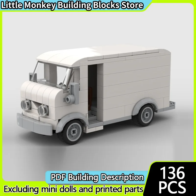 

Speed Racing Car Model MOC Building Bricks Small Vintage Van Modular Technology Children Holiday Gifts Assemble Toys Suit