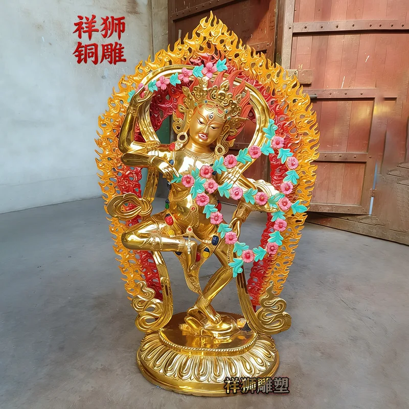 HT Tibetan household Buddhist equipment Esoteric Buddhism pure copper offering bronze statue customized according to the picture