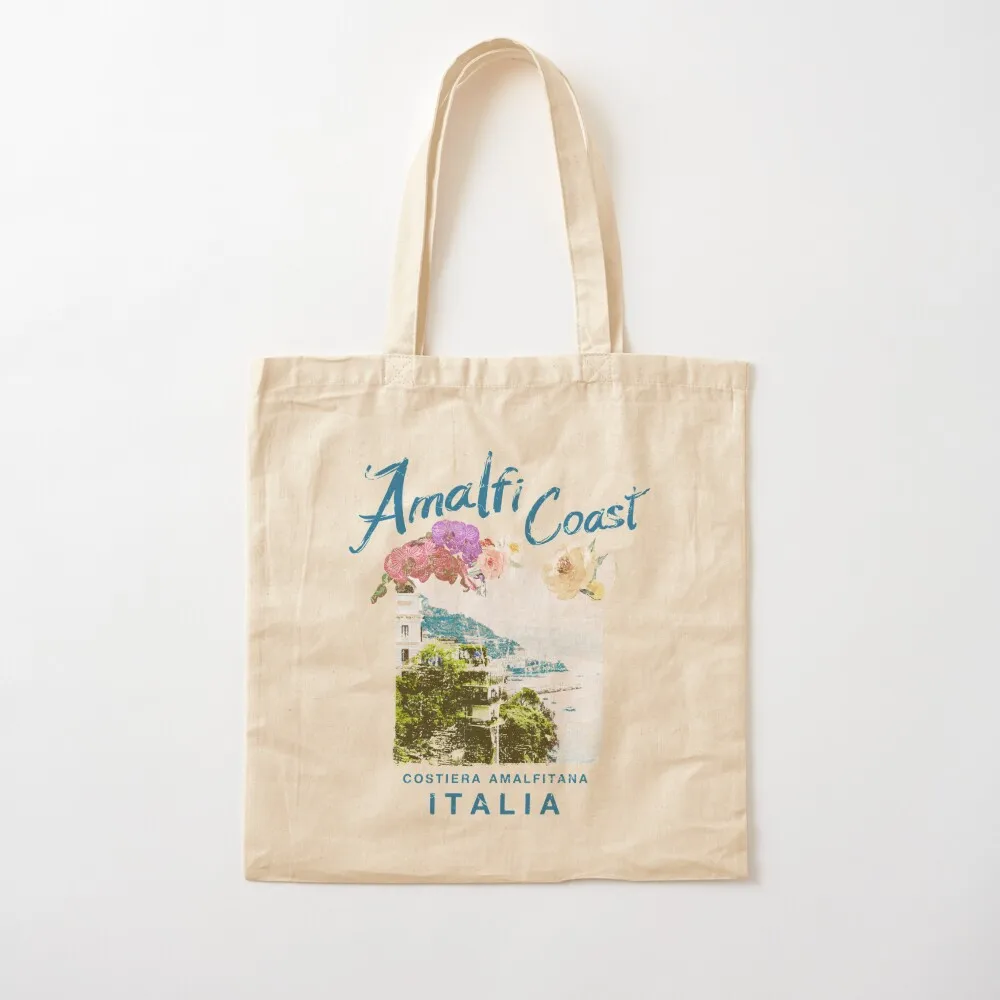 

Amalfi Coast Italy ITALIA Vintage Italian Costiera Amalfitina Tote Bag sac pour femme bags woman 2025 eco pack Canvas Tote Bag