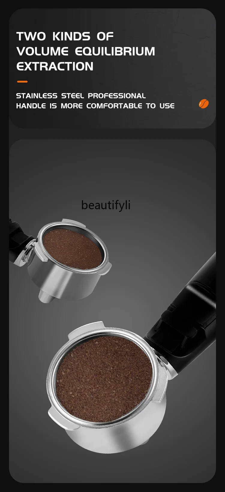 Household small espresso semi-automatic steam coffee machine