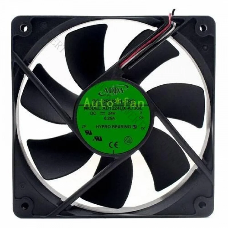 ac-1-個新しい-ad1224ux-a73gl-インバーター冷却ファン-3-線式-dc24v-025a-12025-a6-31