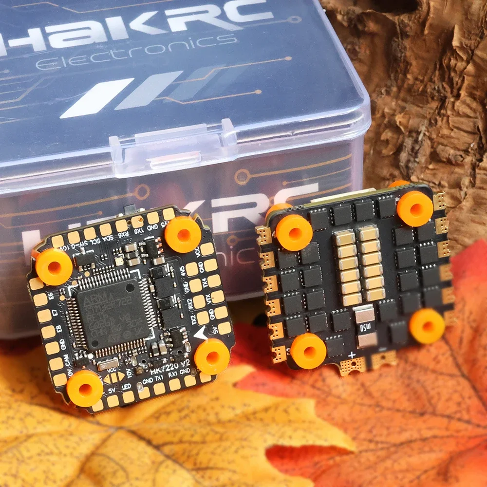 

HAKRC F722 V2 mini Stack F722 Mini Flight Controller Dual BEC W/ 35/40/60/65A 4in1 ESC DShot150/300/600/1200 PWM for FPV Drone