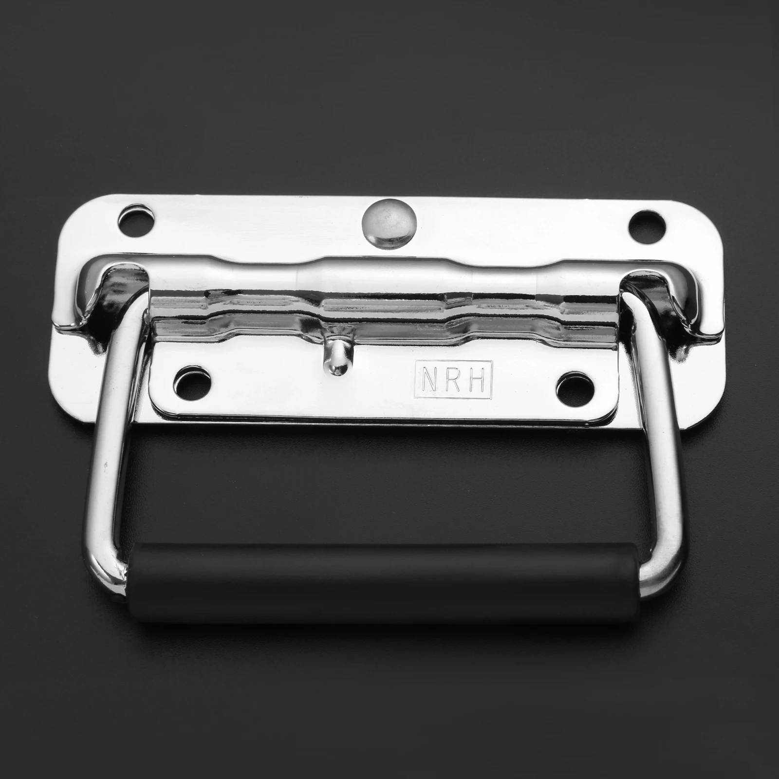 1Pc Luggage Toolbox Equipment 110mm Box Spring Loaded Ring Air Box Handle Pull Puller Grips Furniture Fittings Accessories