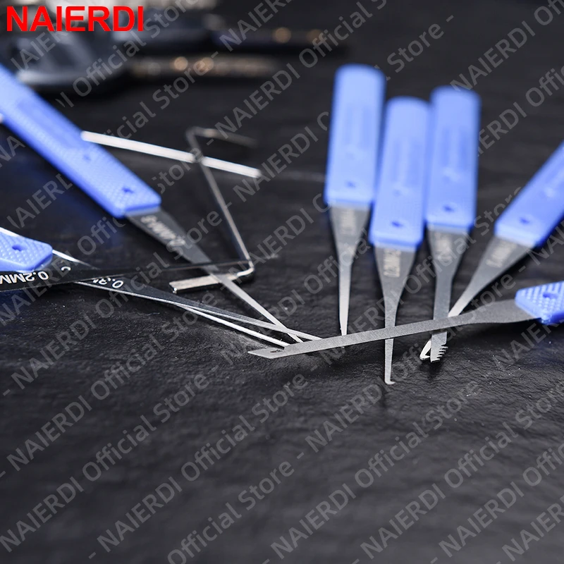 NAIERDI Professional Locksmith Training Kit Lock Pick Tools Set with Transparent Training Locks for Beginner DIY Practice