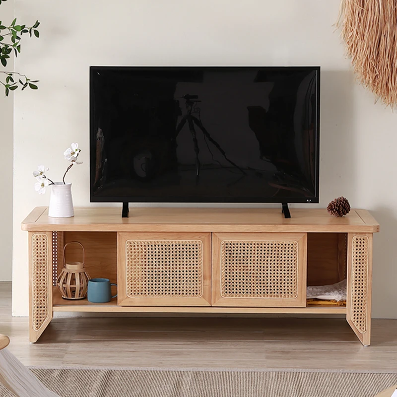 Living Room Storage Furniture Tv Stand House Modular Home Organizer Folding Space Savers Pedestal Moveis Para Casa Rattan Tray