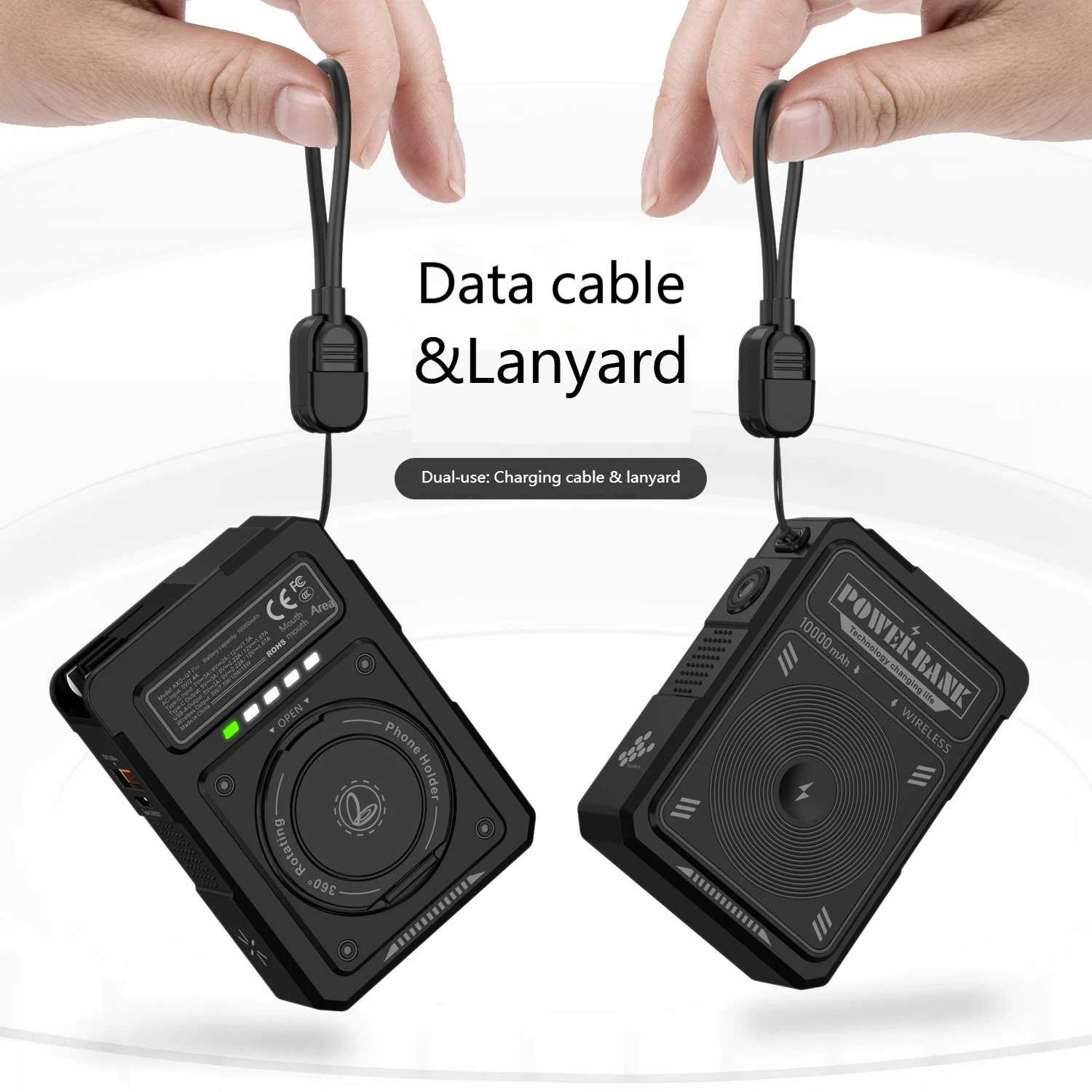 

New Magnetic Wireless Super Fast Charging 20000mAh Power Bank AC Plug Mobile Power Supply Suitable for IPhone Xiaomi Samsung