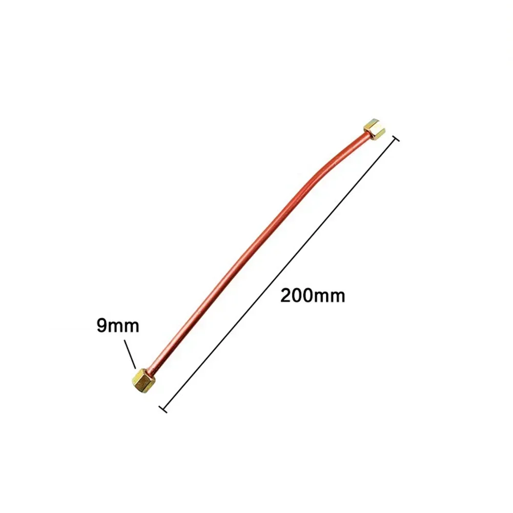 200mm Air Compressor Exhaust Tube Copper Tone Replacement Air Pipe Oil Pump Spare Parts For Connect Air Compressor 1 Piece