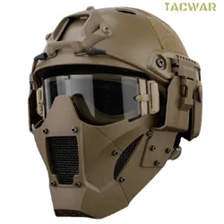 Iron Warrior Mask with Fast Helmet and Goggles Airsoft Hunting Motorcycle Paintball Cosplay Protect Gear