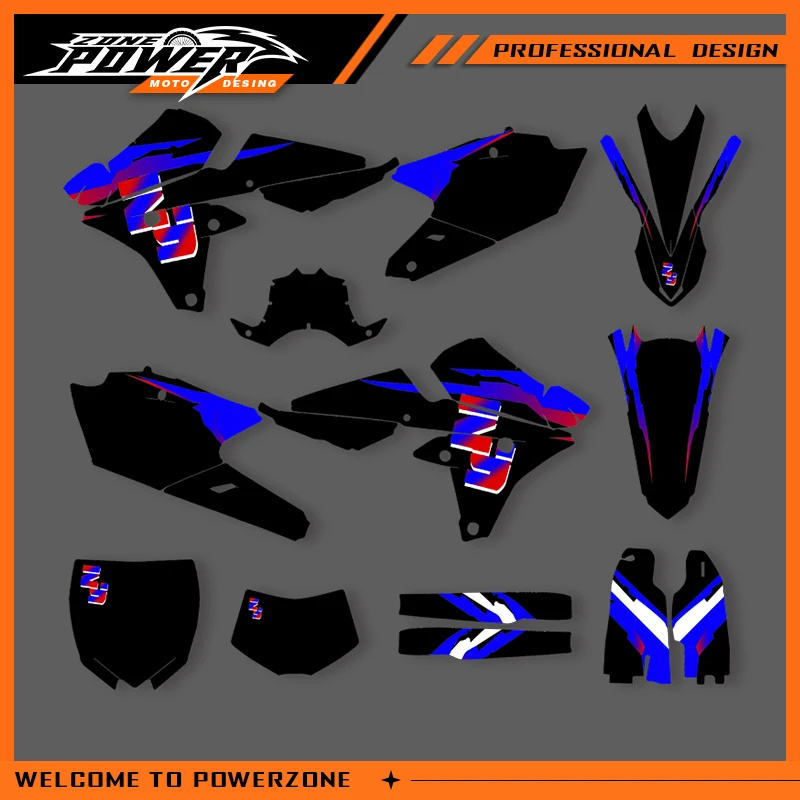 

Powerzone Graphics For YAMAHA 2014-2018 YZF250 2015-2019YZF250X WRF250 2014-2017 YZF450 Decals Stickers Motorcycle Background
