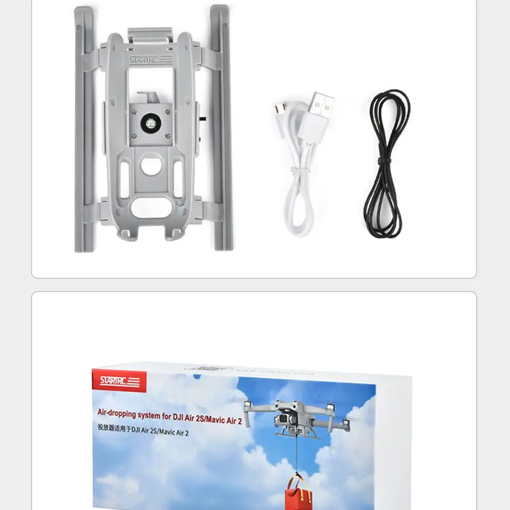 Airdrop sistema de pouso engrenagem entrega presente casamento dispensador isca pesca lançador compatível para dji mavic ar 2s/mavic ar 2