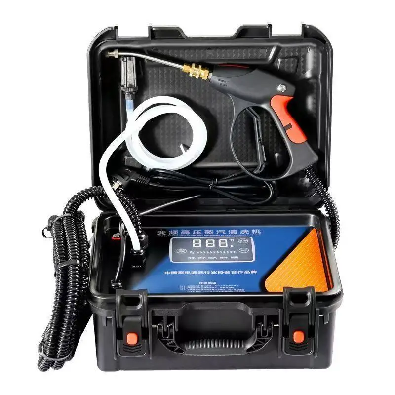 Pulitore a vapore portatile per uso domestico e macchina disinfettante Alimentazione elettrica da 1500 W per la pulizia dell'auto Materiale in rame in acciaio inossidabile