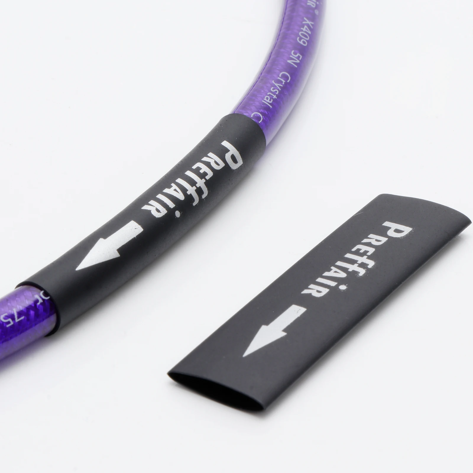 Preffair 8 Buah Set Tabung Penyusut Panas 5-10Mm-Sleeving Terisolasi Profesional untuk Kabel Interkoneksi Audio HiFi DIY