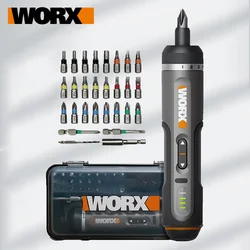 Youpin Worx 4V Electrical Screwdriver Sets WX242 Home Repair Electric Screwdrivers USB Rechargeable Handle 30 Bit Sets Drill Box