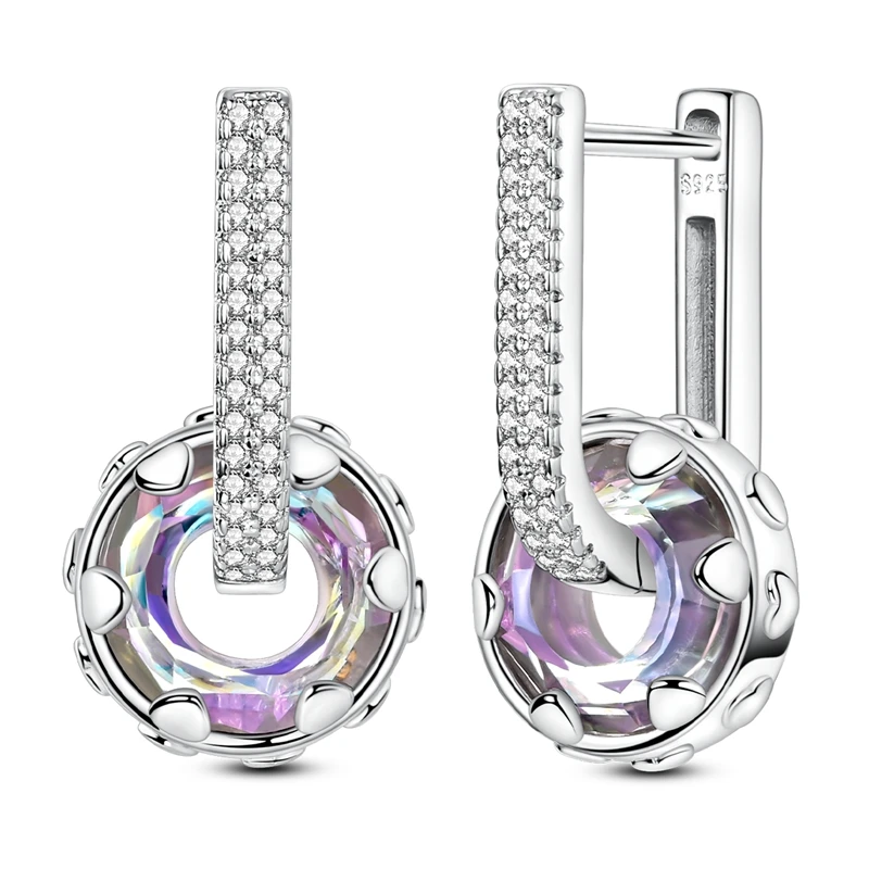 

925 Sterling Silver Earrings Women Dreamy Heart Drop Earring For Anniversary Wedding Jewelry Gifts